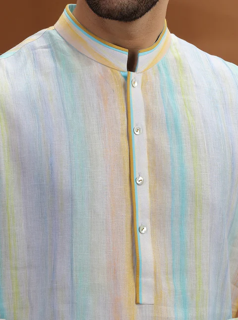 White Printed Kurta