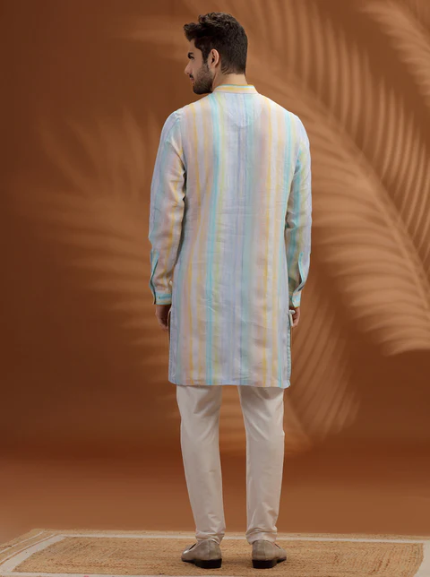 White Printed Kurta